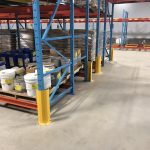 Corner guard for pallet rack