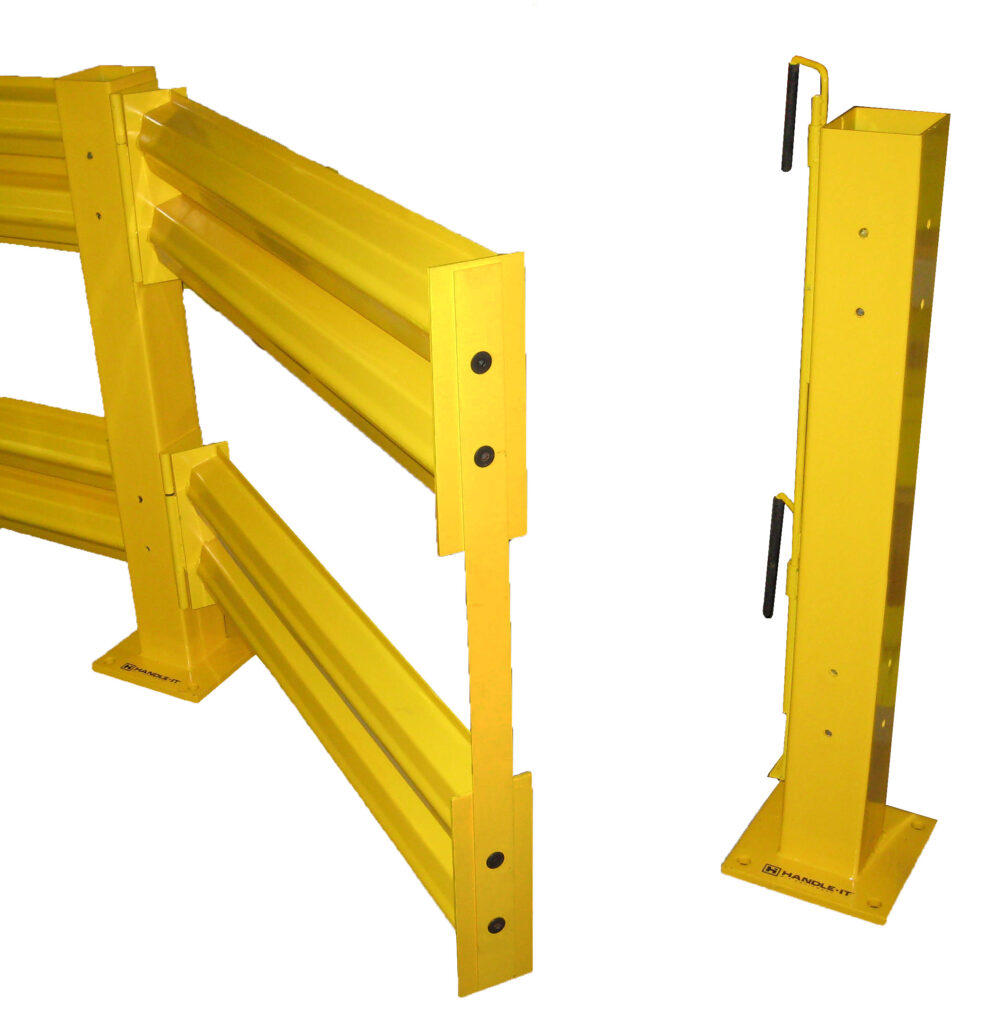 Handle-It's swing gate which makes it easier to move through a protected area.