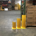 Corner guard for pallet rack uprights