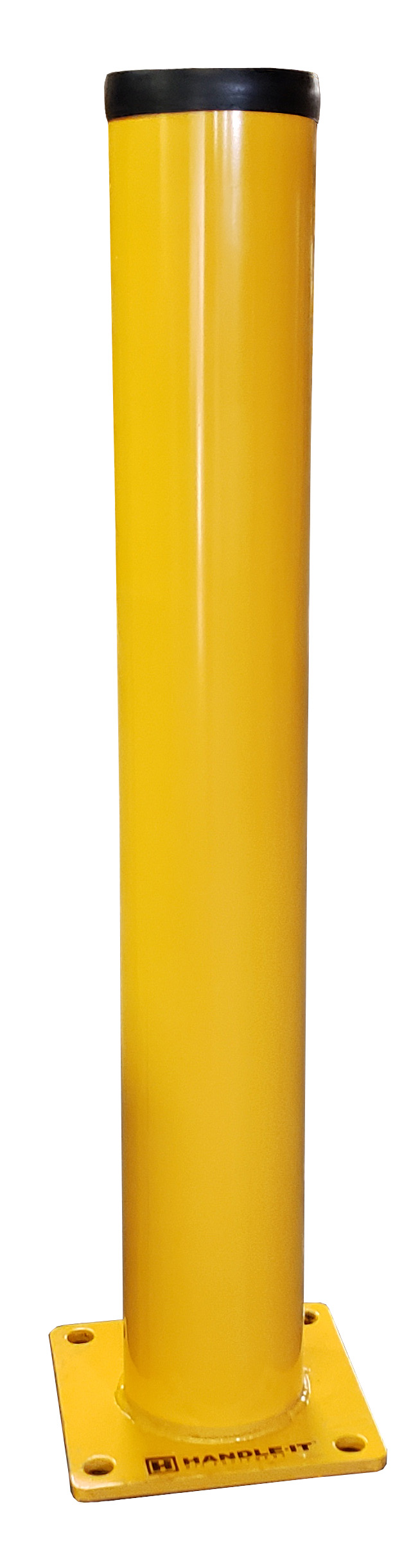 6 inch steel safety bollard surface mount