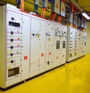 electrical cabinets need to be securely stretch wrapped prior to storage and transport