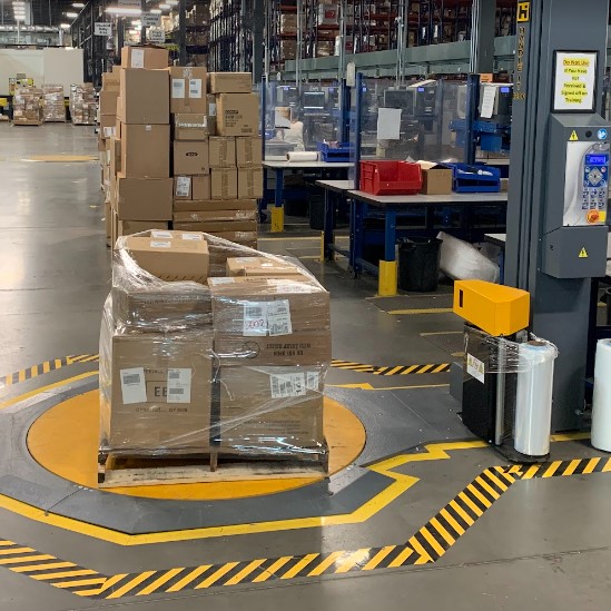 fulfillment center eliminates plastic outbound packaging