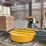 A Handle It® automatic stretch wrapper machine is ideal for wrapping high volumes of pallets per day.