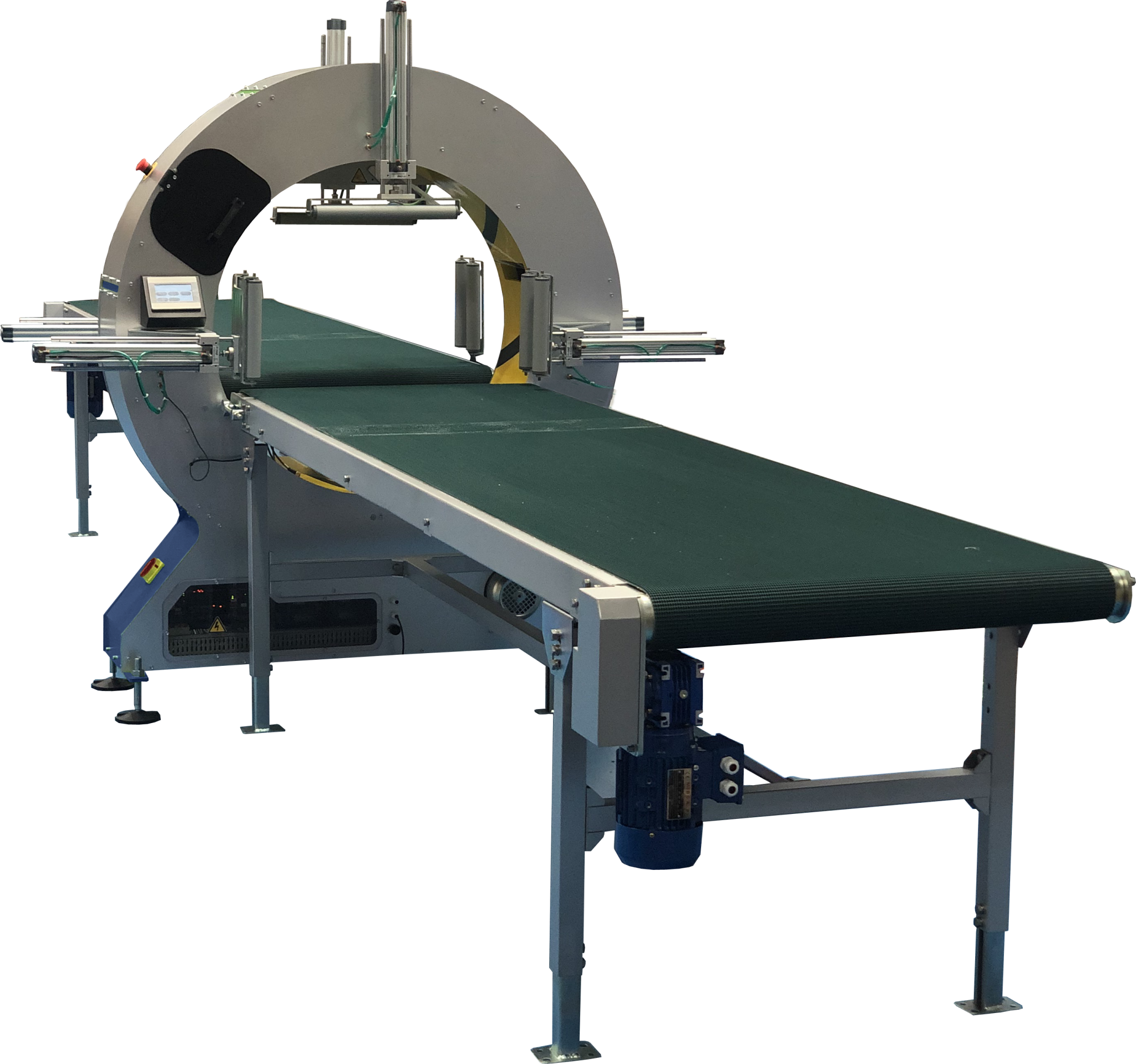 FA-90 Automatic Orbital Wrap Machine with belt conveyor